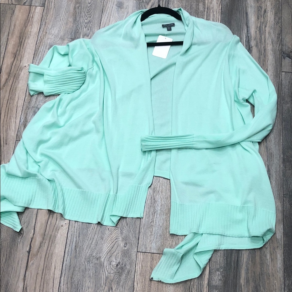 Lilla P Light Green Open Cardigan